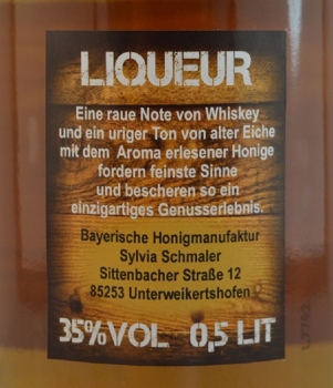 Likör Whiskey & Honig   0,5 l   35 %/vol